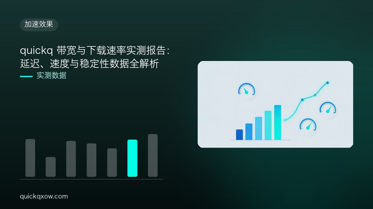 quickq 带宽与下载速率实测报告：延迟、速度与稳定性数据全解析