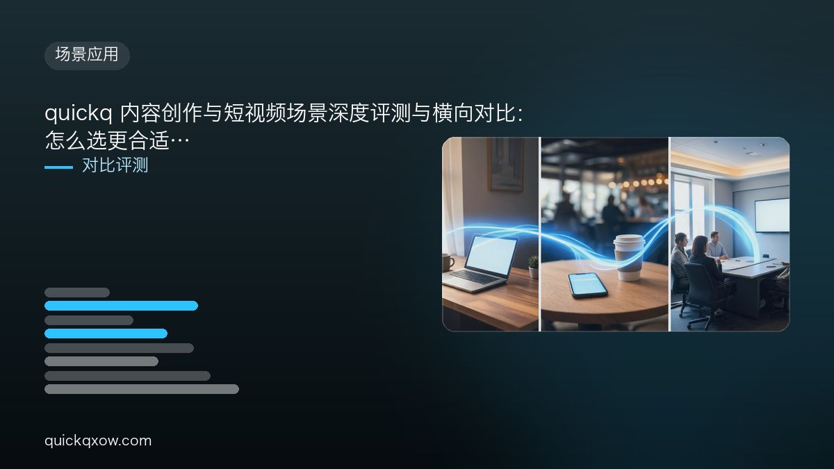 quickq 内容创作与短视频场景深度评测与横向对比：怎么选更合适