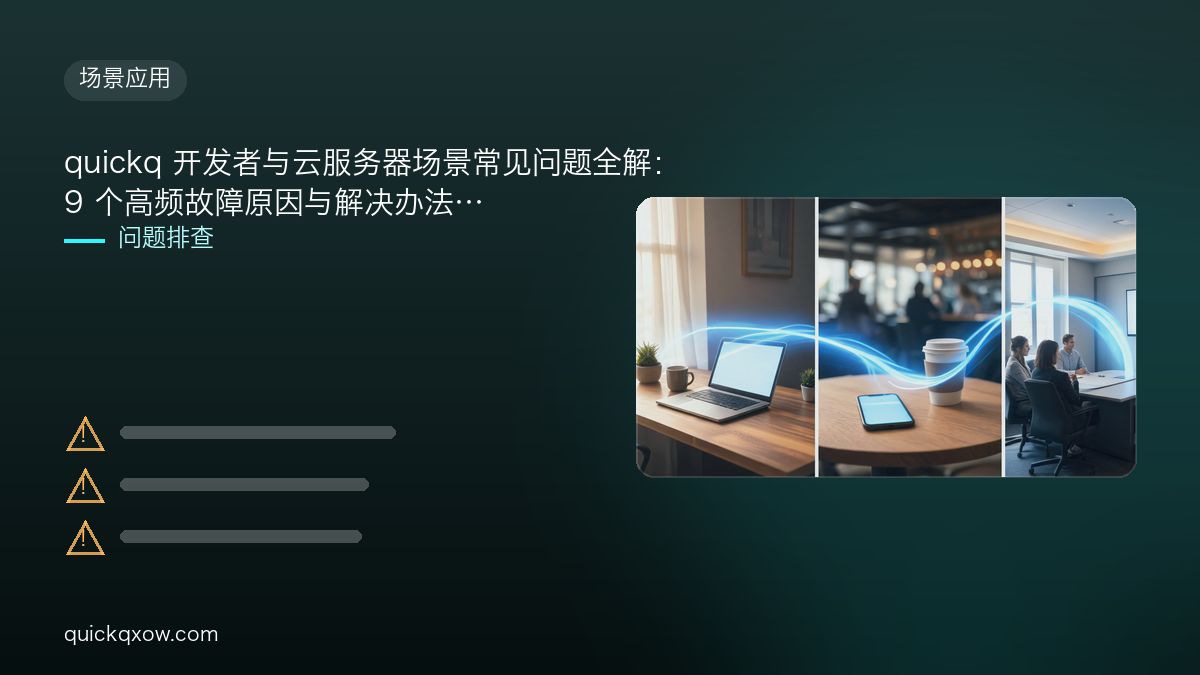 quickq 开发者与云服务器场景常见问题全解：9 个高频故障原因与解决办法