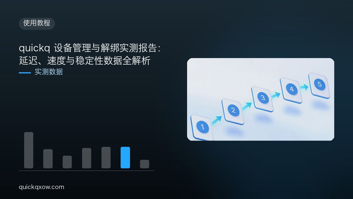 quickq 设备管理与解绑实测报告：延迟、速度与稳定性数据全解析