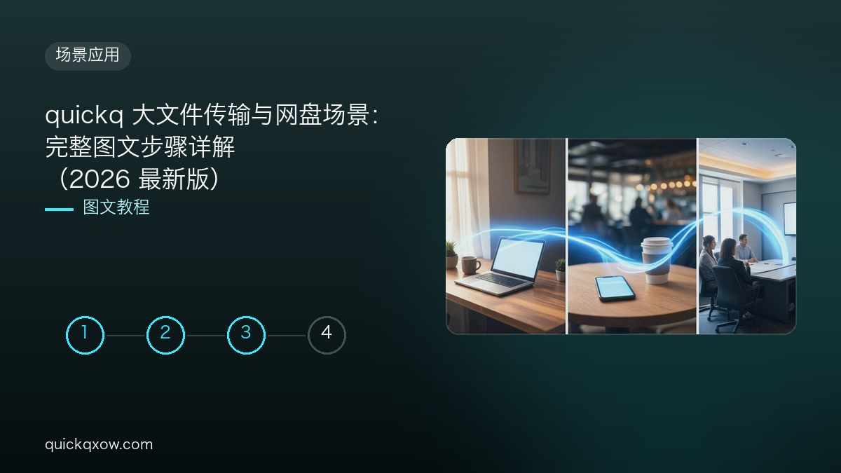 quickq 大文件传输与网盘场景：完整图文步骤详解（2026 最新版）