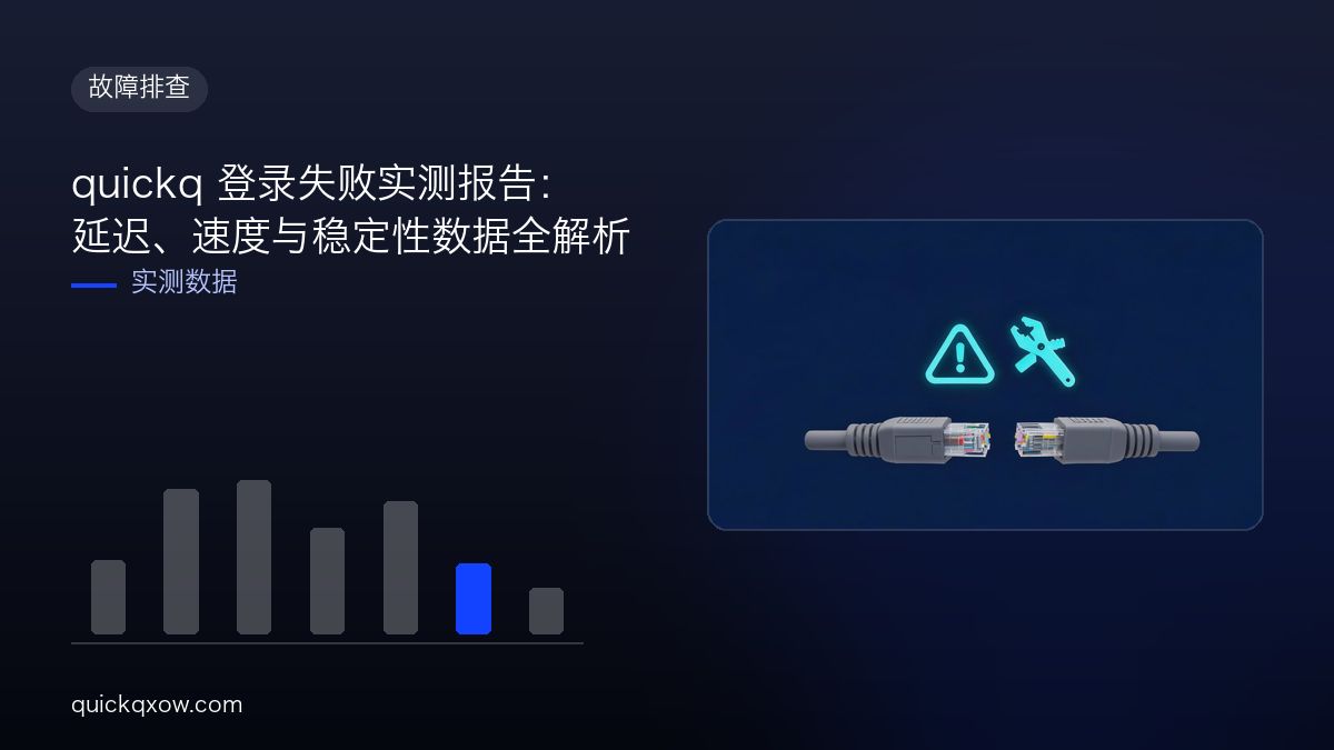 quickq 登录失败实测报告：延迟、速度与稳定性数据全解析