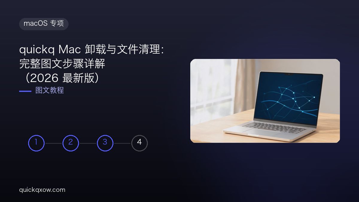 quickq Mac 卸载与文件清理：完整图文步骤详解（2026 最新版）