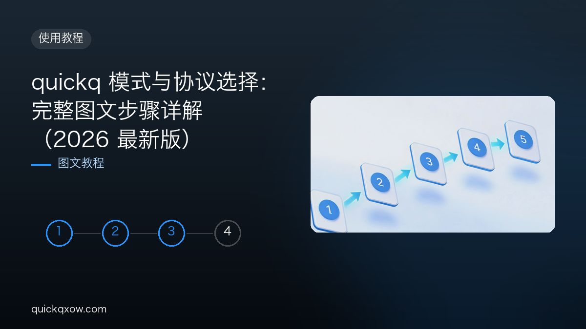 quickq 模式与协议选择：完整图文步骤详解（2026 最新版）