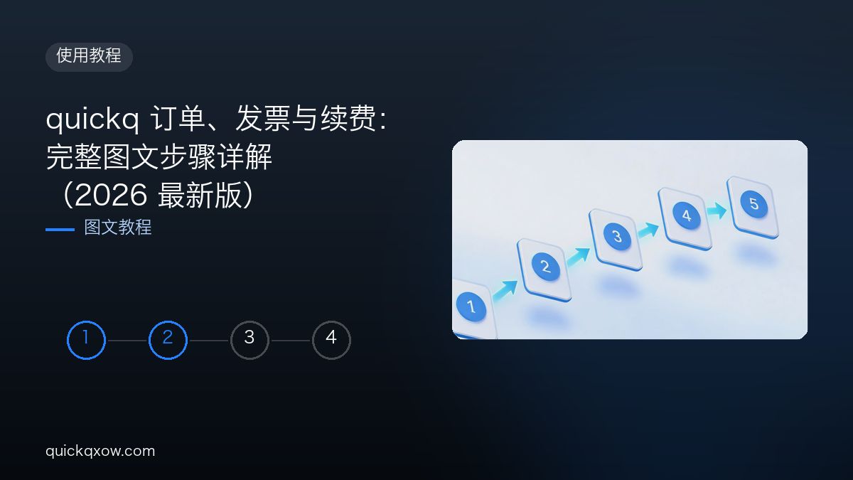 quickq 订单、发票与续费：完整图文步骤详解（2026 最新版）
