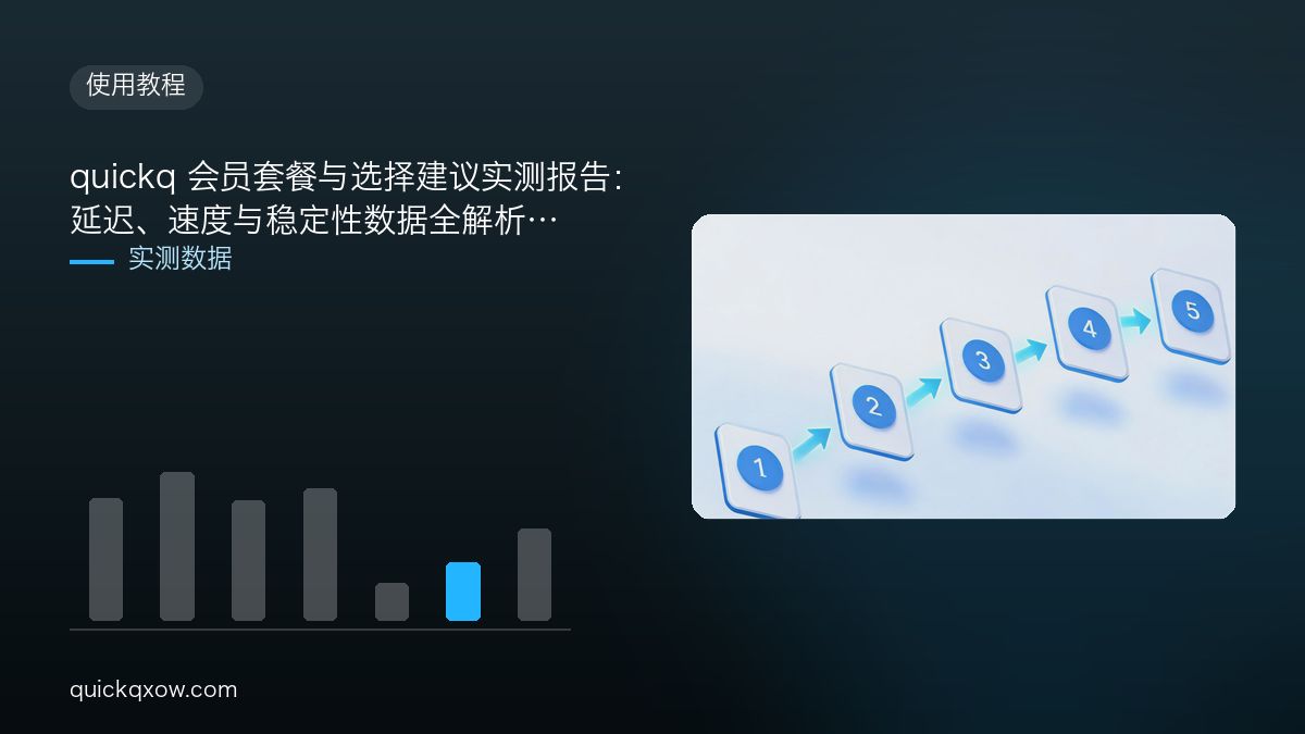 quickq 会员套餐与选择建议实测报告：延迟、速度与稳定性数据全解析
