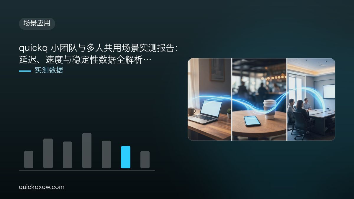 quickq 小团队与多人共用场景实测报告：延迟、速度与稳定性数据全解析