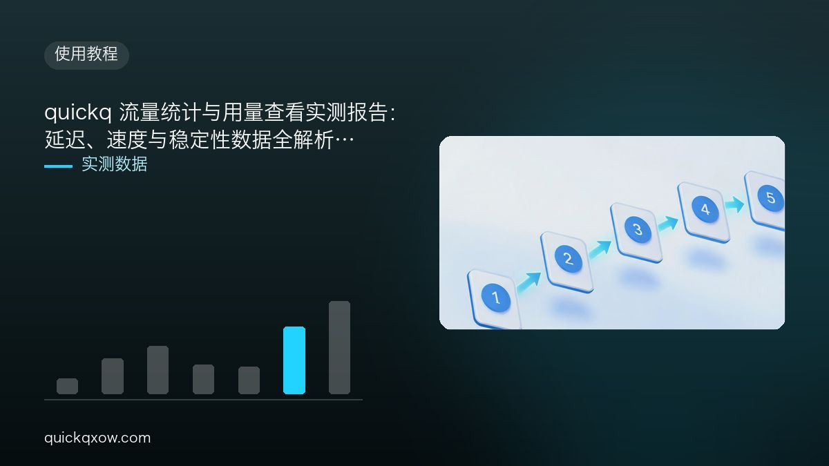 quickq 流量统计与用量查看实测报告：延迟、速度与稳定性数据全解析