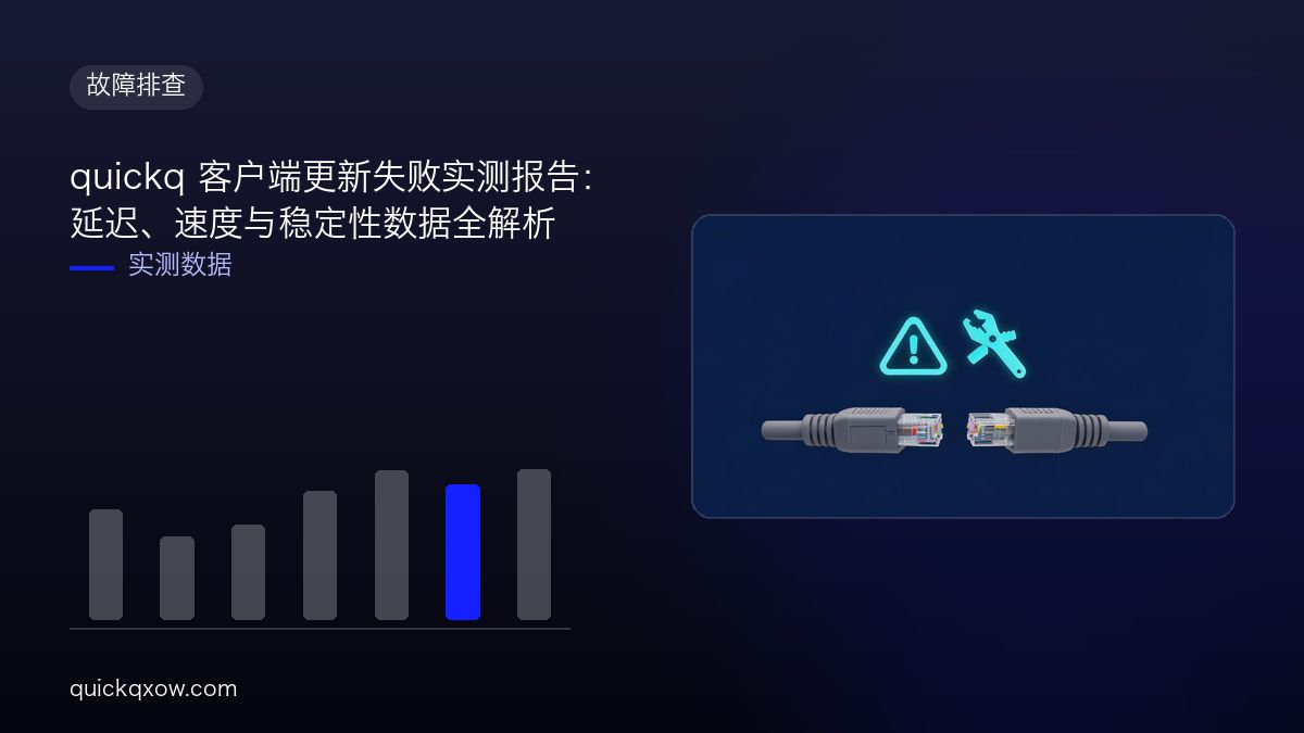 quickq 客户端更新失败实测报告：延迟、速度与稳定性数据全解析