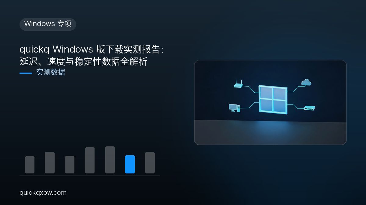 quickq Windows 版下载实测报告：延迟、速度与稳定性数据全解析配图